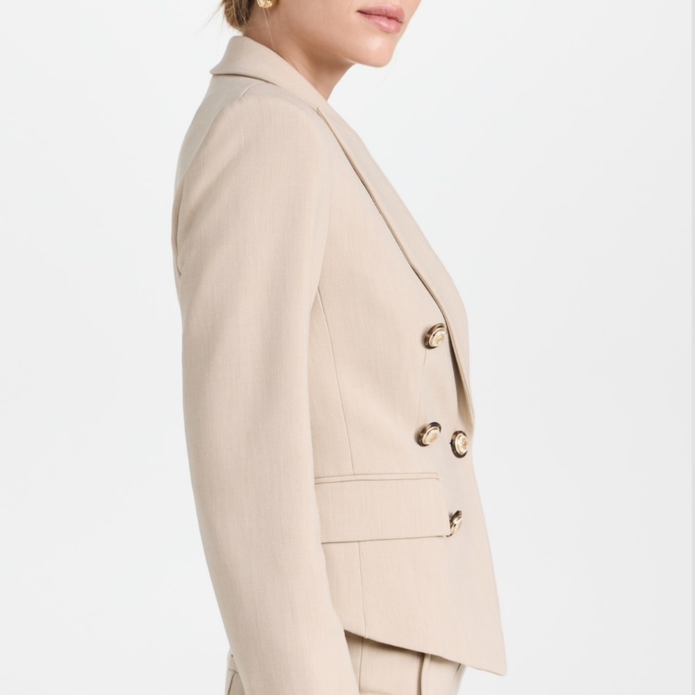 Veronica Beard Diego dickey jacket heathered sand - Picture 7 of 14